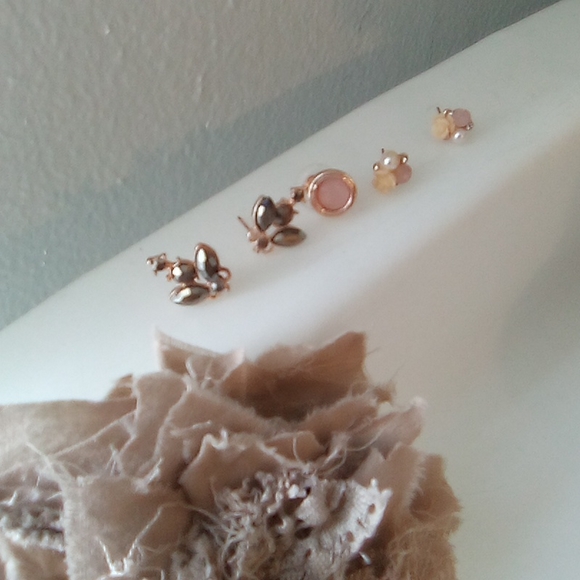 Trendy Ear Stud Trio Bling Insect Earrings - Picture 13 of 13